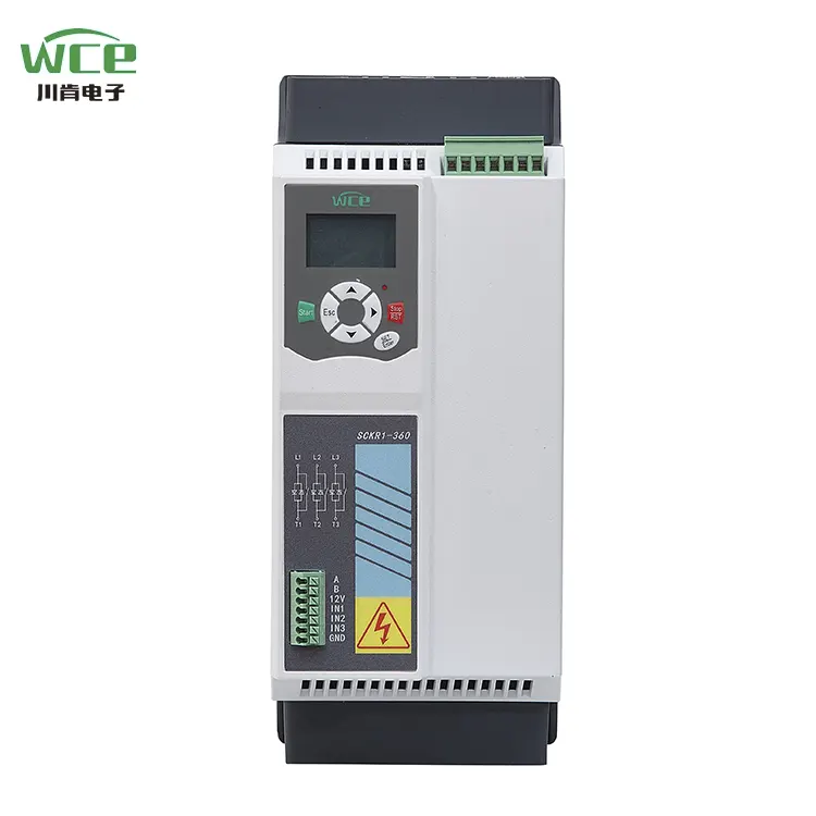 3 mərhələ 220v 380v 690v 18.5kw 25hp bypass yumşaq başlanğıcda quraşdırılmışdır